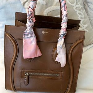 Celine mini luggage tote